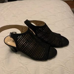 Black Heeled Sandals